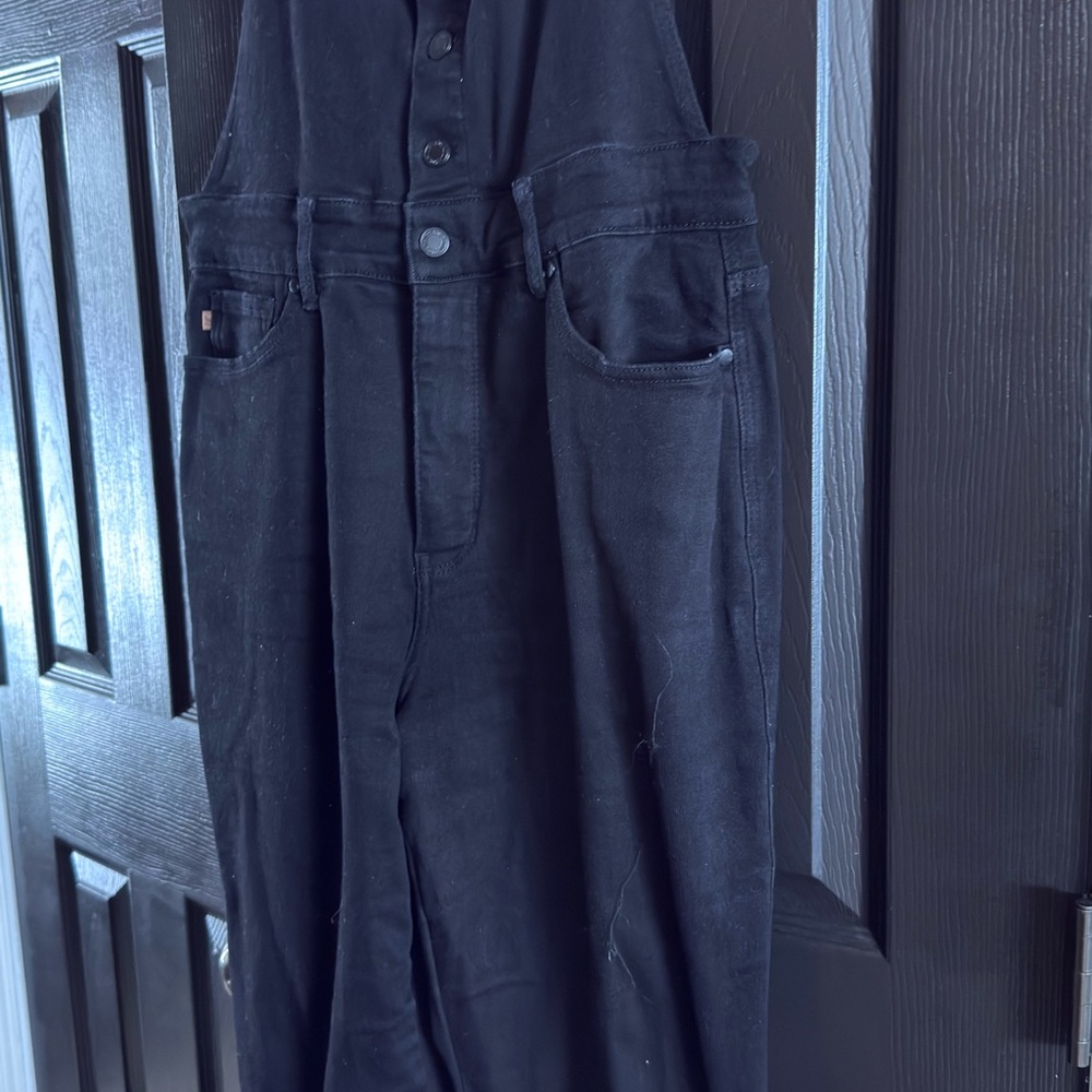 Judy Blue Black Denim Overalls - Picture 9 of 13